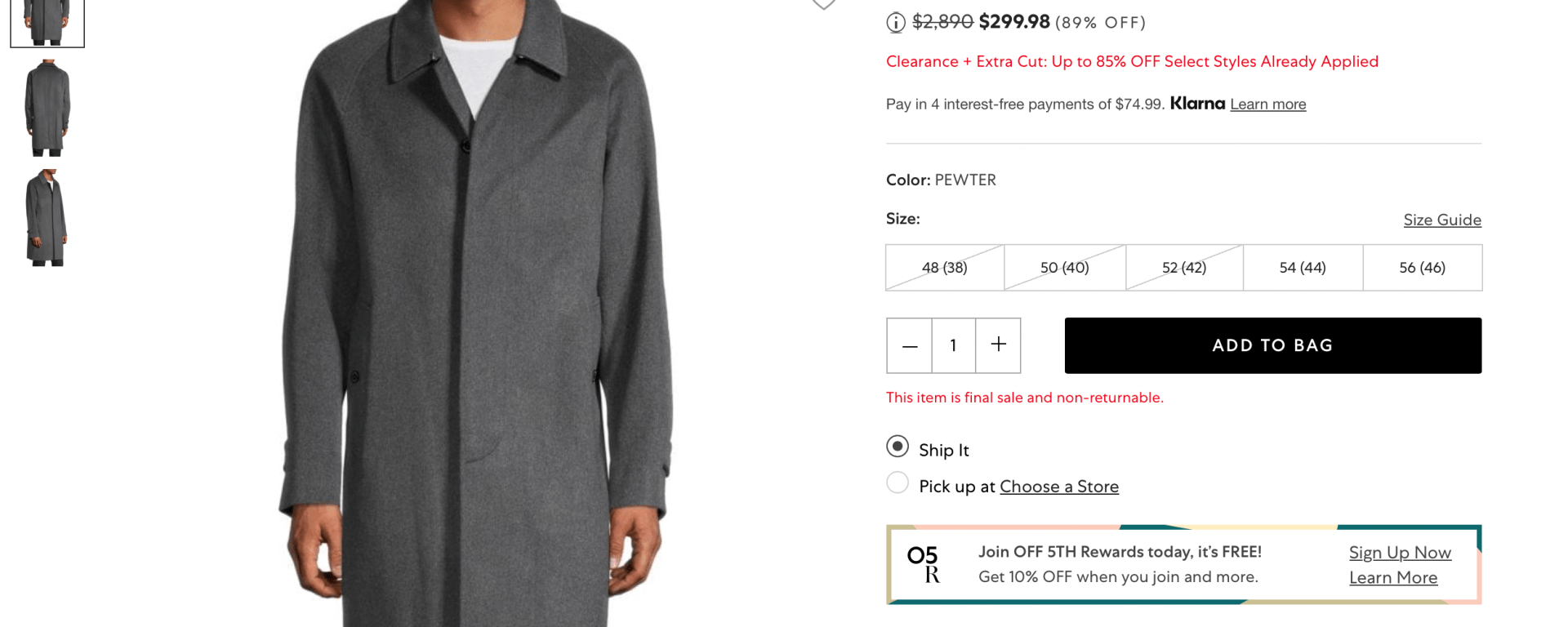 Burberry Camden Cashmere Trench Coat $299.98