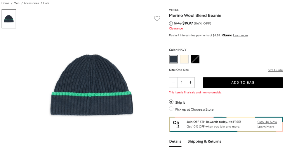 VINCEMerino Wool Blend Beanie
.Price reduced from$145 to $19.97 (86% OFF)