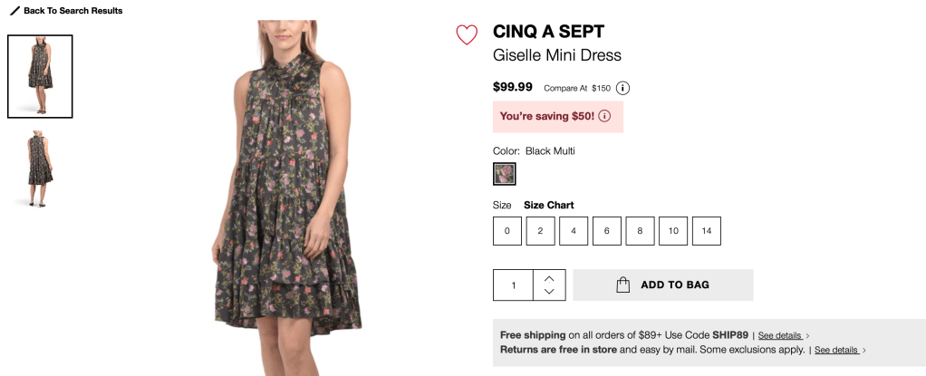 CINQ A SEPT
Giselle Mini Dress

$99.99