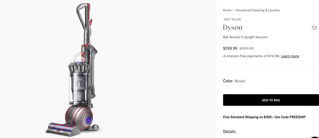 Dyson

Ball Animal 3 Upright Vacuum

$299.99