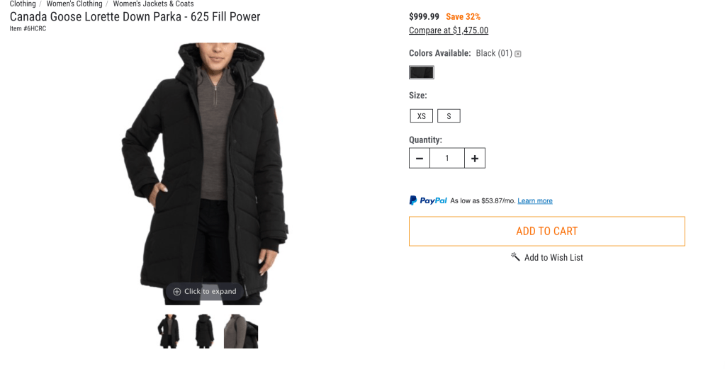 Canada Goose Lorette Down Parka - 625 Fill Power
$999.99 Save 32%